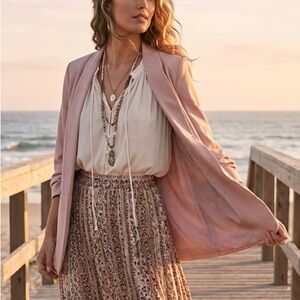 ASOS Blush Blazer with Cinched 3/4 Sleeves – Women’s Size 6